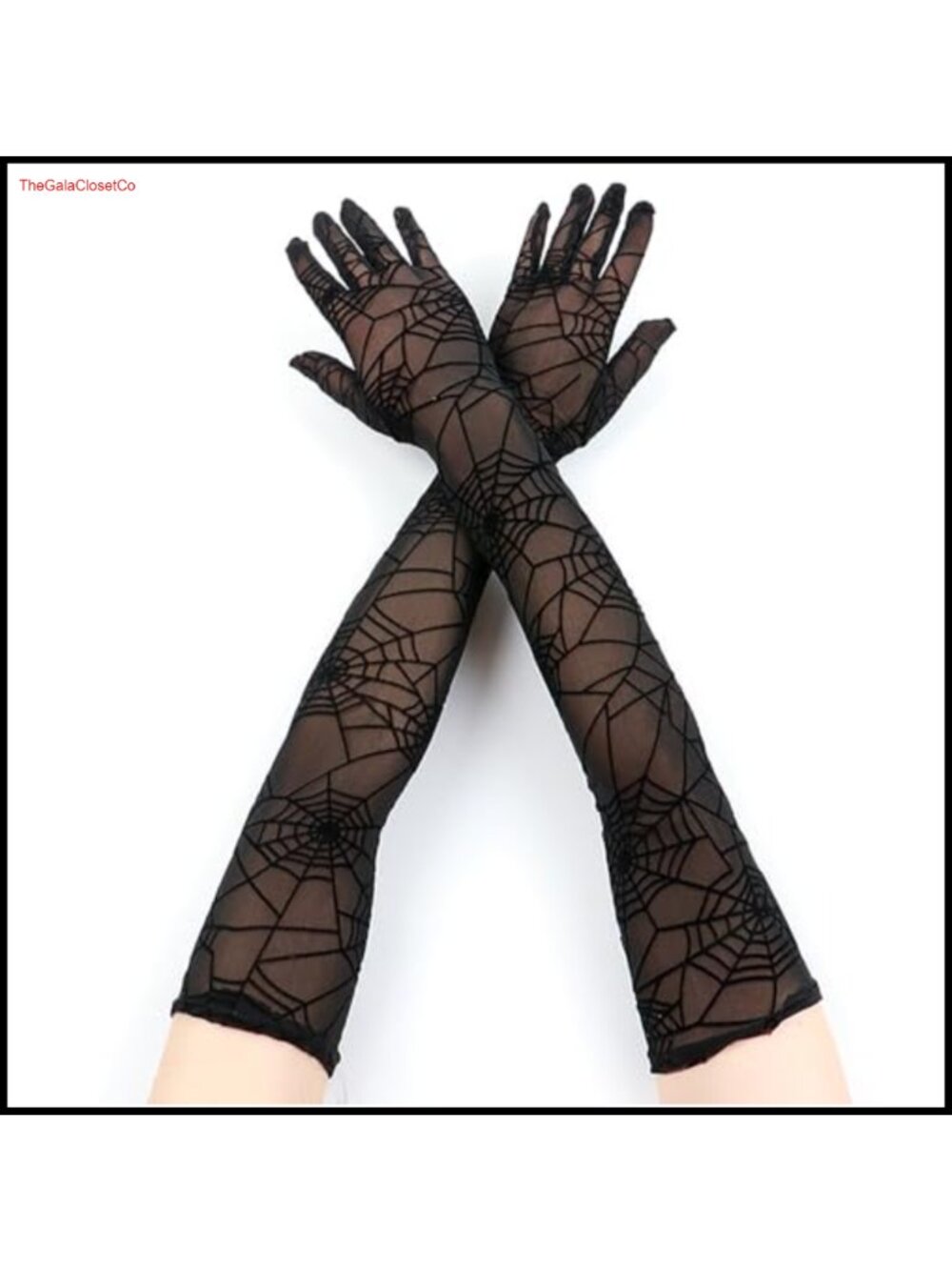 Sheer Lace Long Gloves Spandex Opera Evening Cosplay Accessories